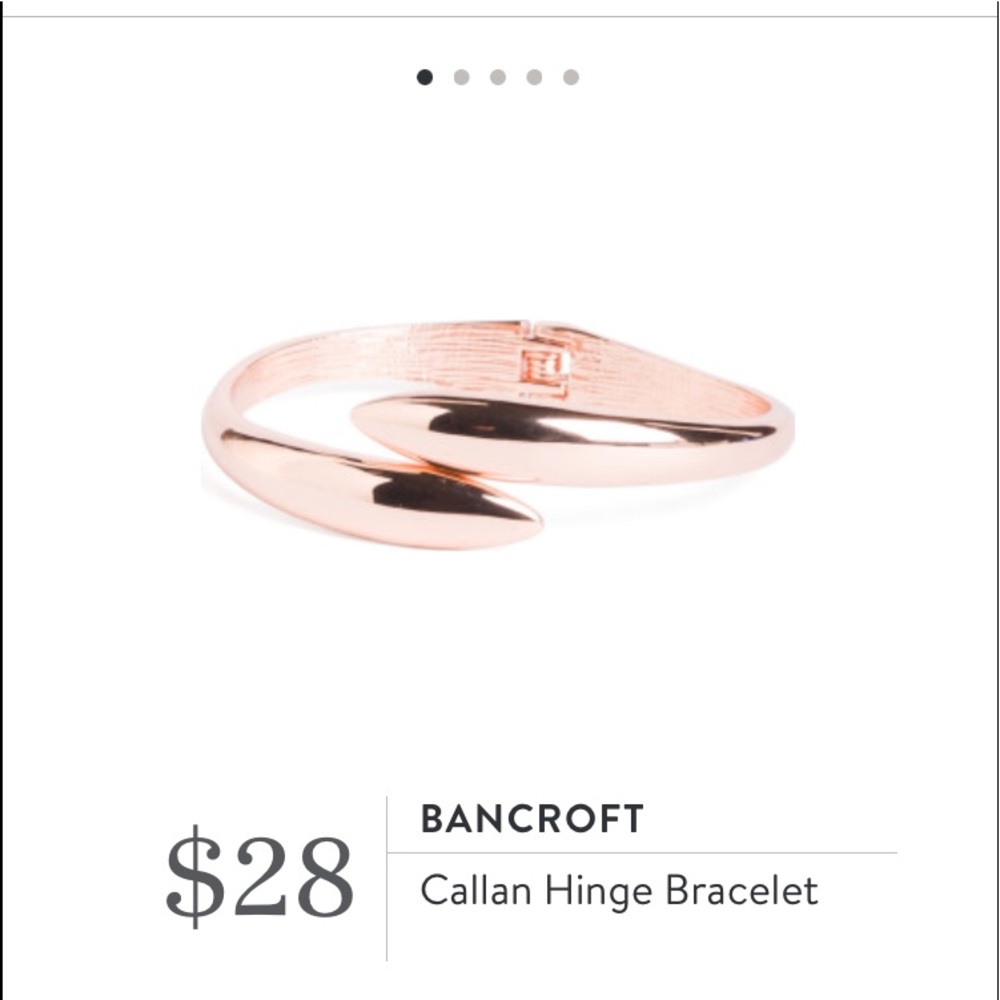 New, never worn, Rose Gold hinge bracelet